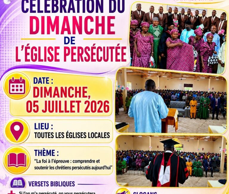 CÉLÉBRATION DU DIMANCHE DE L&rsquo;ÉGLISE PERSÉCUTÉE